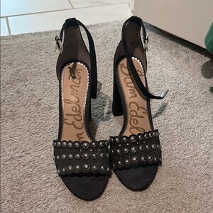 Sam Edelman Black Studded Women's Sandals